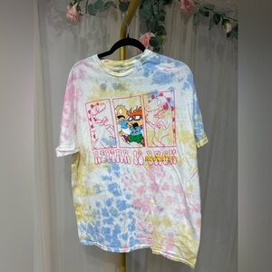 Rugrats Reptar Is Back Tie Dye Tee New
